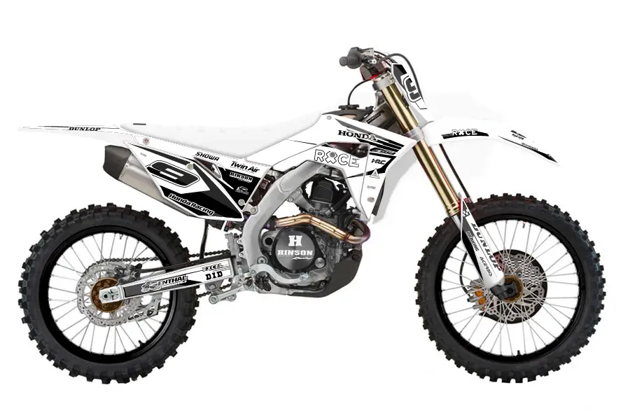 honda 450 white/black