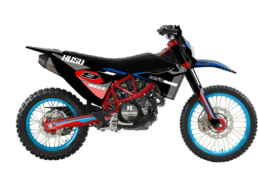 Custom Husquarna 701 red and blue