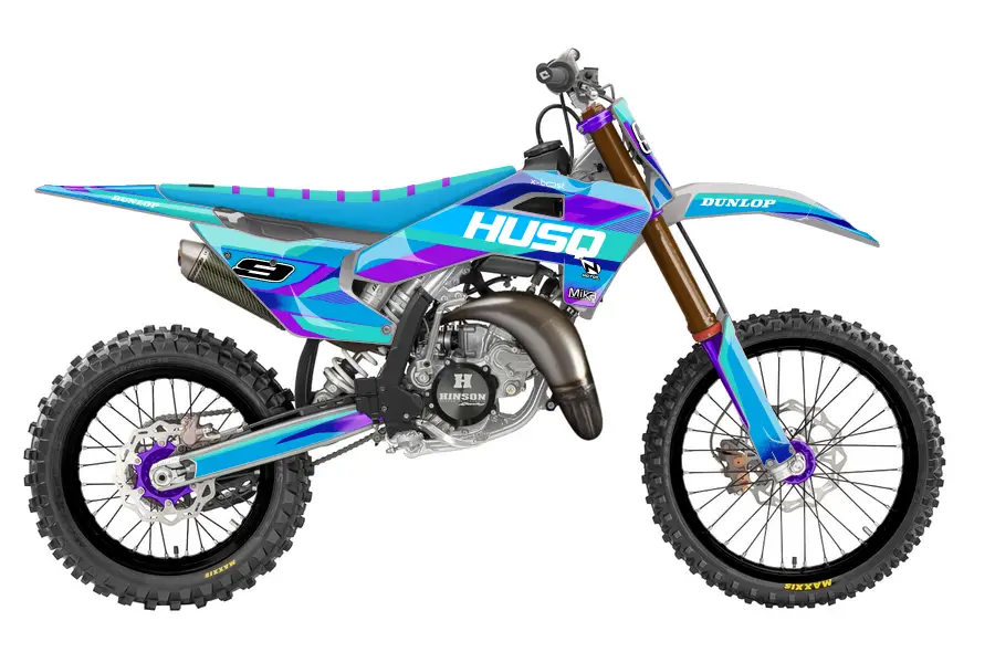 Cyan light dark blue purple