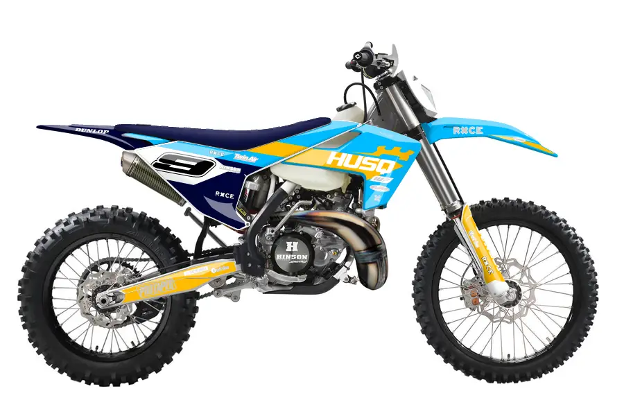 TE 250i Blue and Yellow