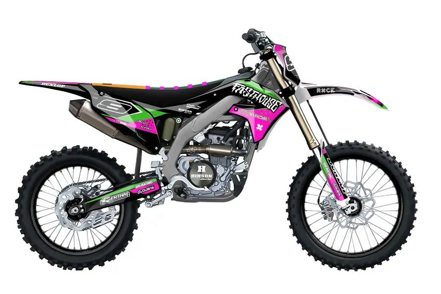 pink green kx250