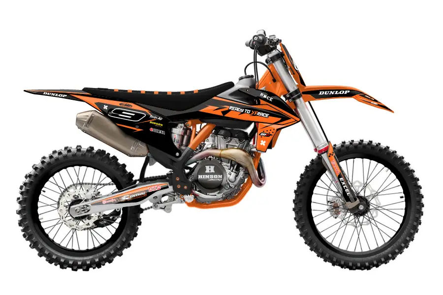 ktm 350 black and orange