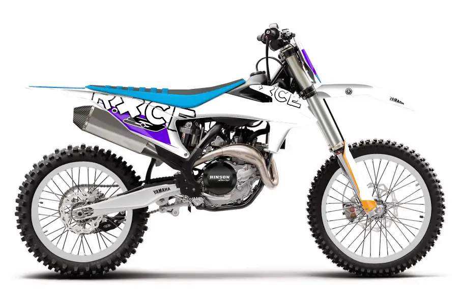 YZ 250 Blue purple pink retro