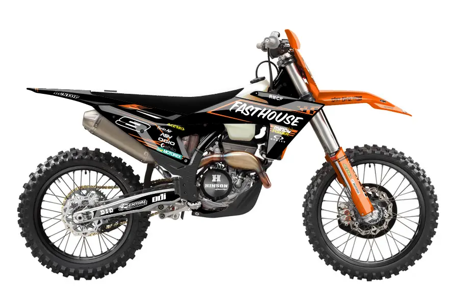 black and orange ktm