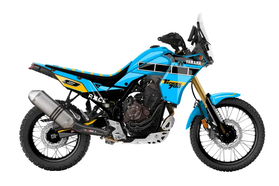 Blue and Yellow With Decals