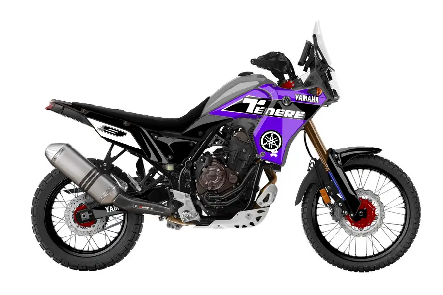 Purple Black with Gray Plastics