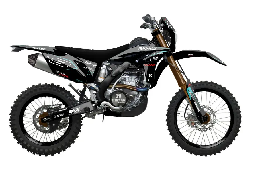wr450f Camo Black Teal Custom
