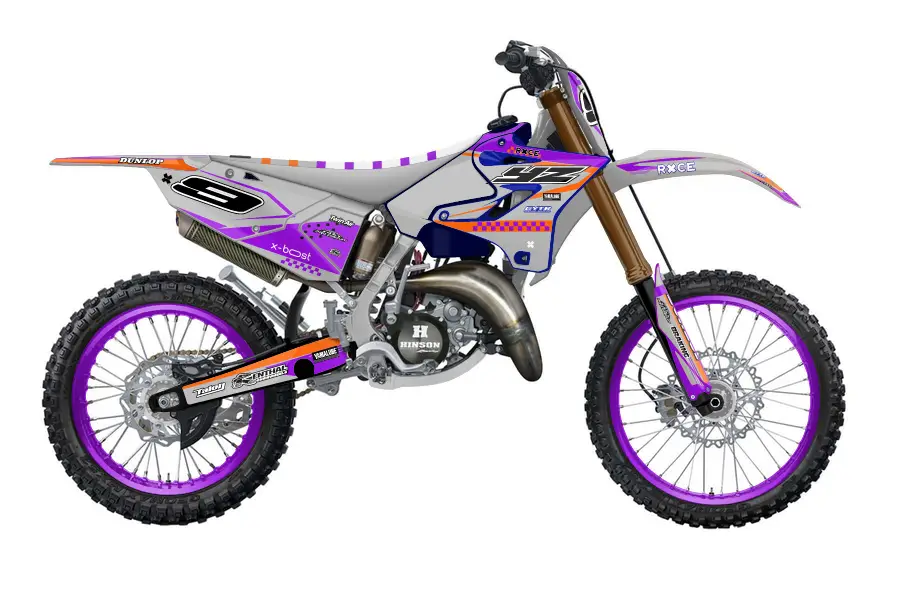 YAMAHA GREY ORANGE PURPLE