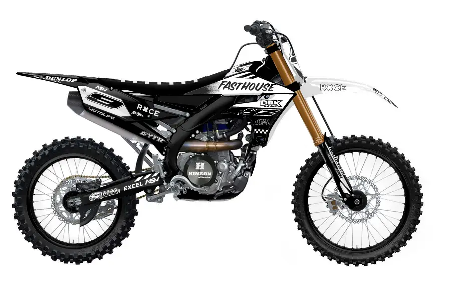 2022 yz450fx black and white design