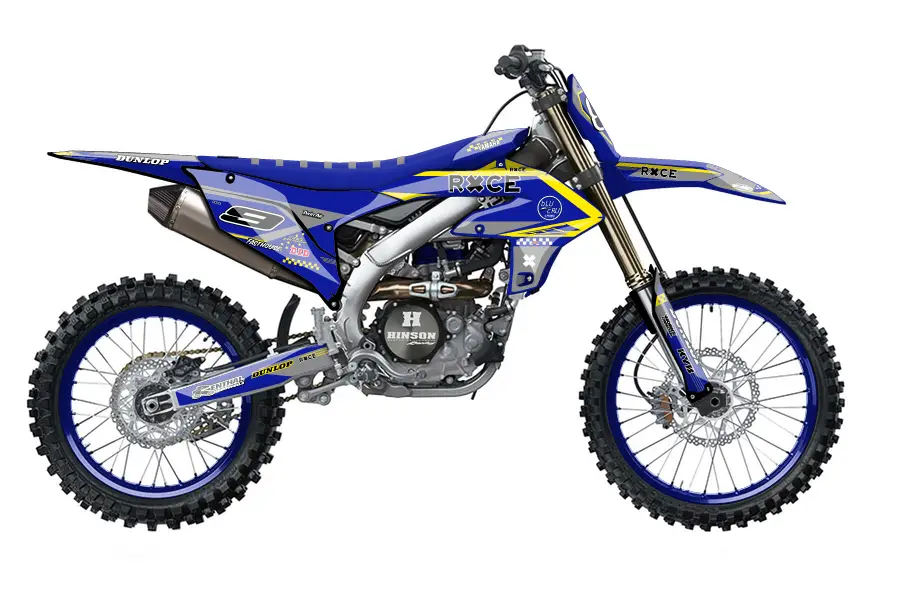 23 yz450f blue yellow grey